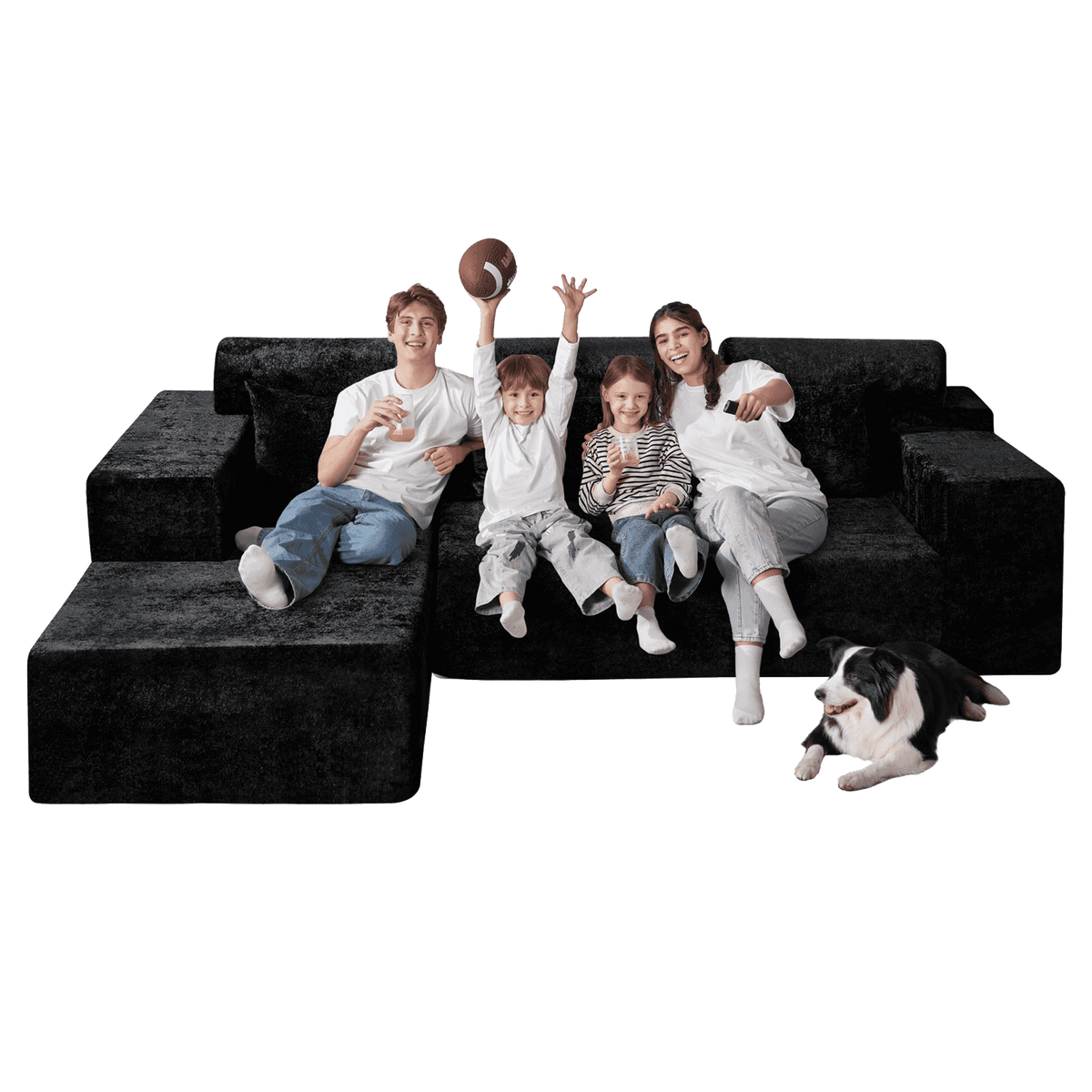 HABUTWAY®L-Shape Modular Sectional Sofa Couch