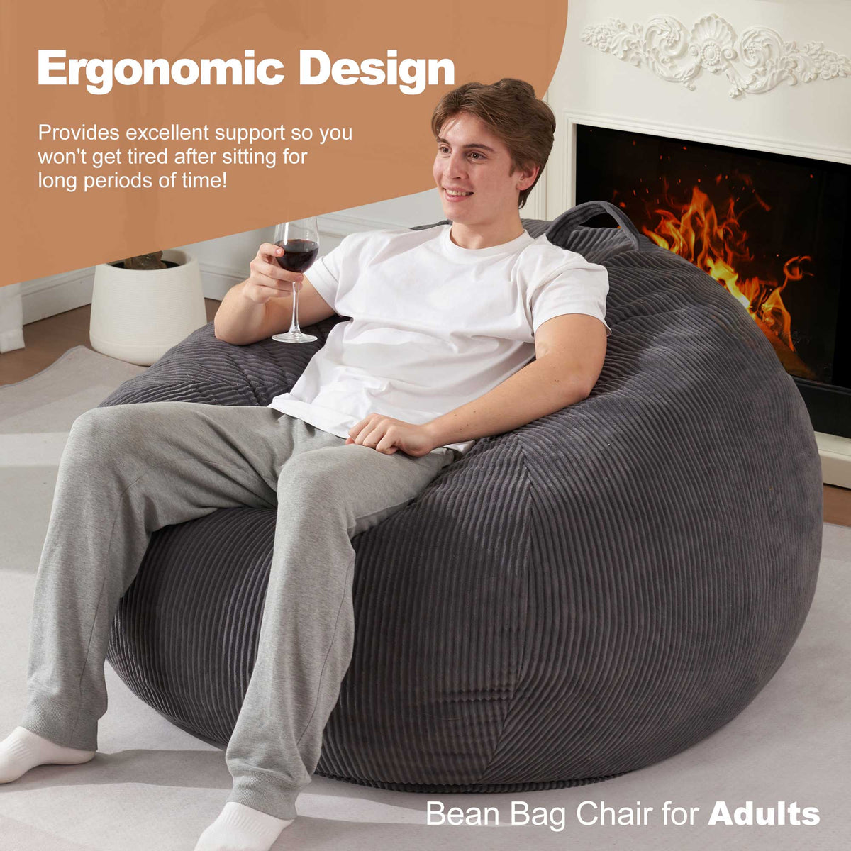 HABUTWAY® Teardrop Bean Bag Chair Adult