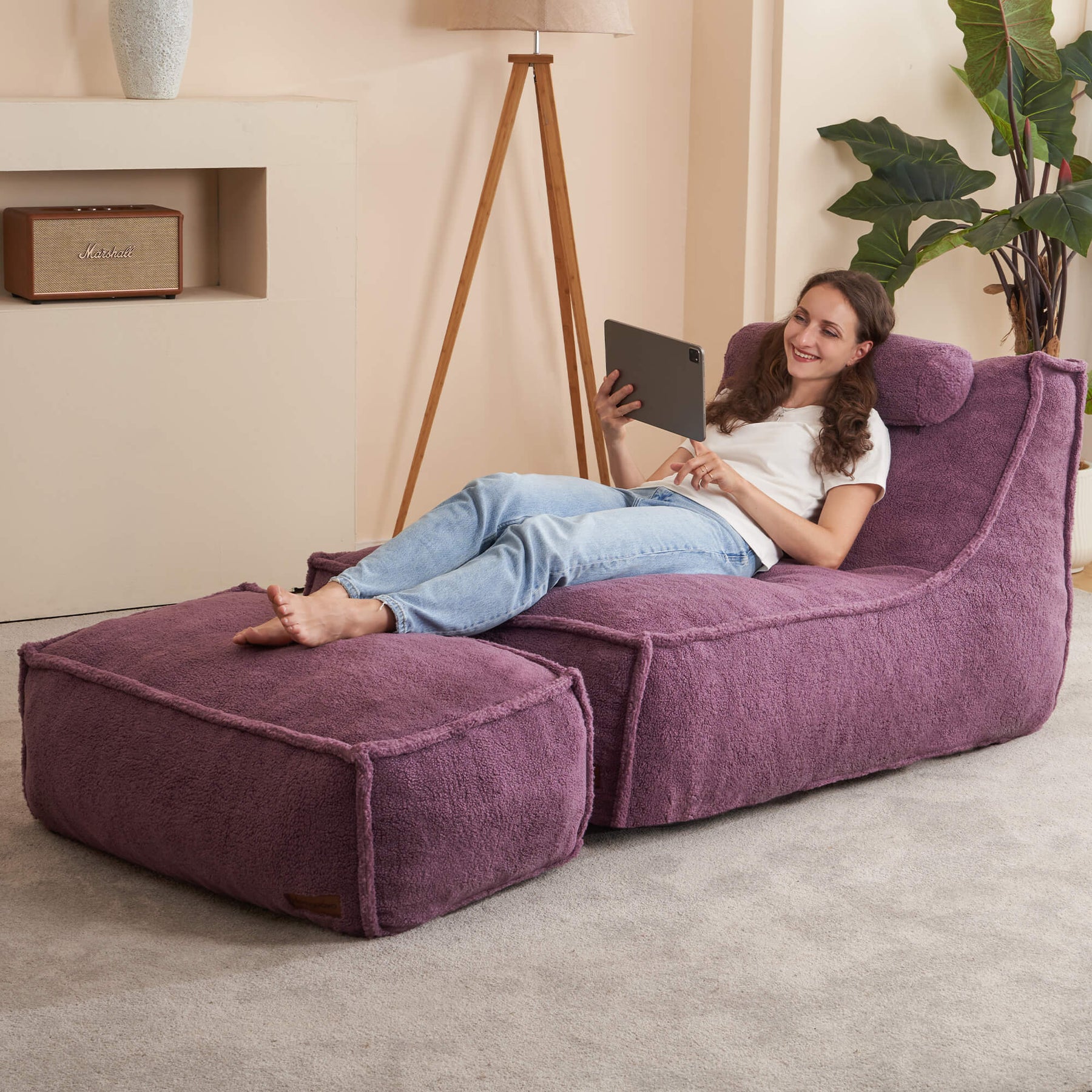 HABUTWAY® Recliner Sofa with Footrest