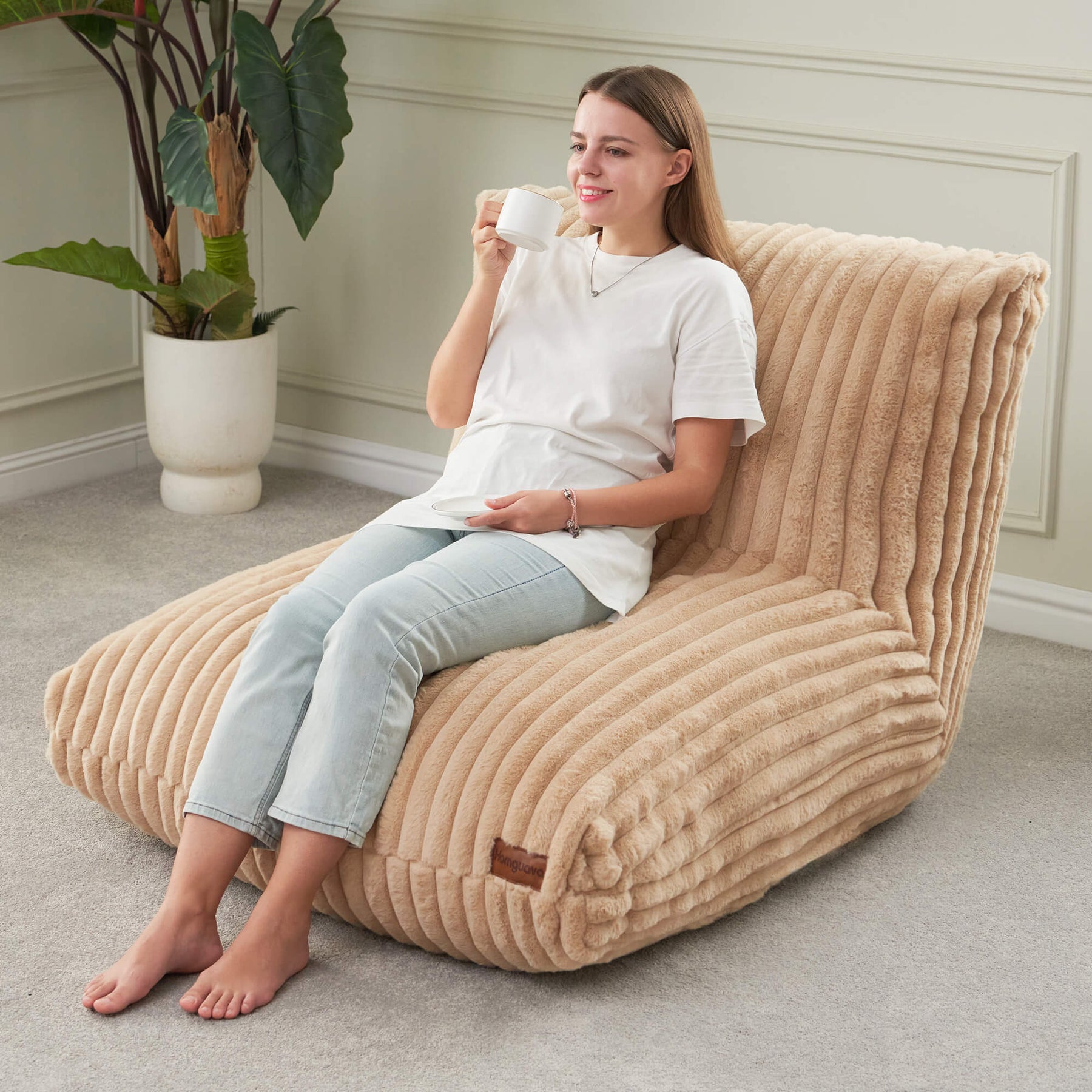 HABUTWAY® Short Corduroy Sofa