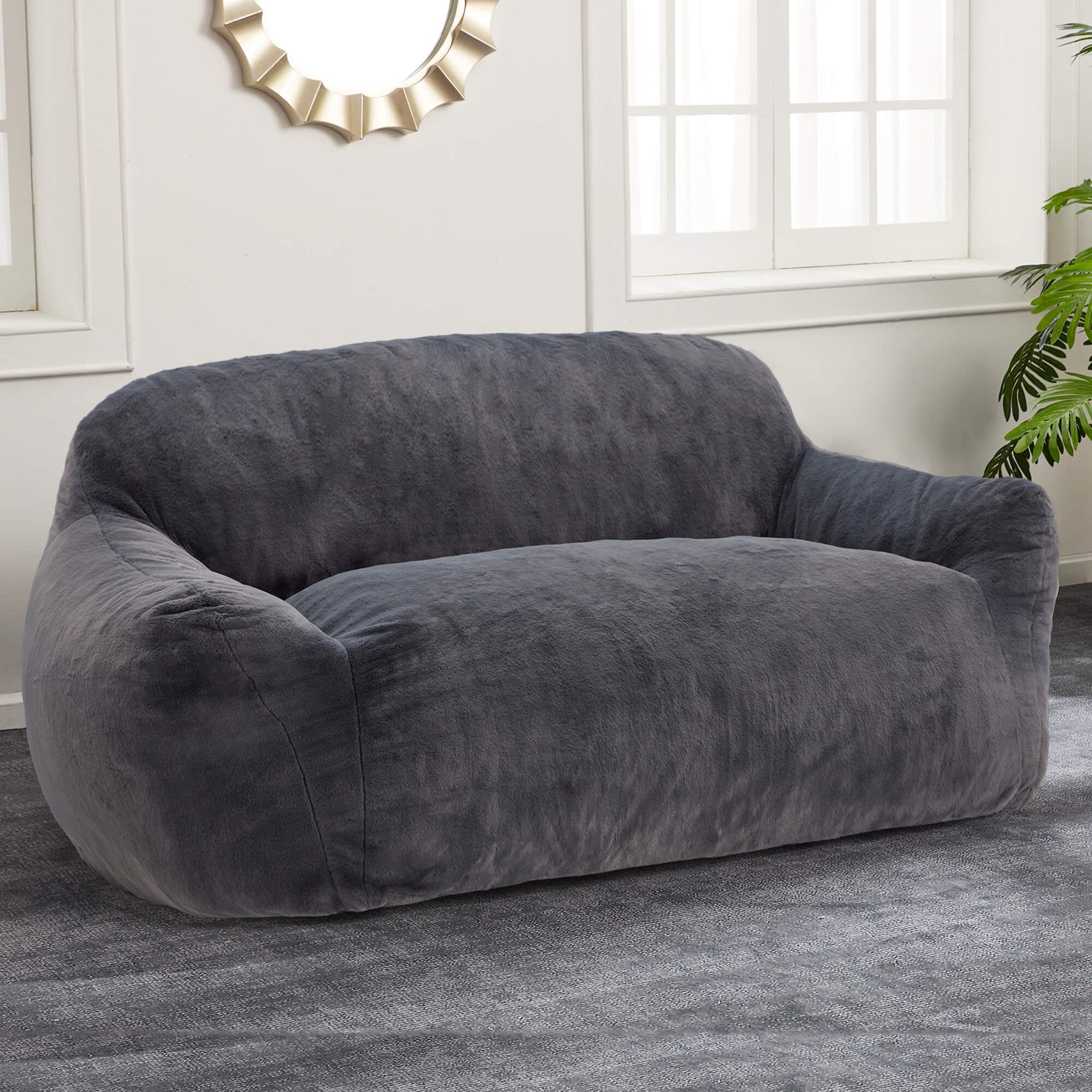 HABUTWAY® Giant Foam-Filled BeanBag Sofa
