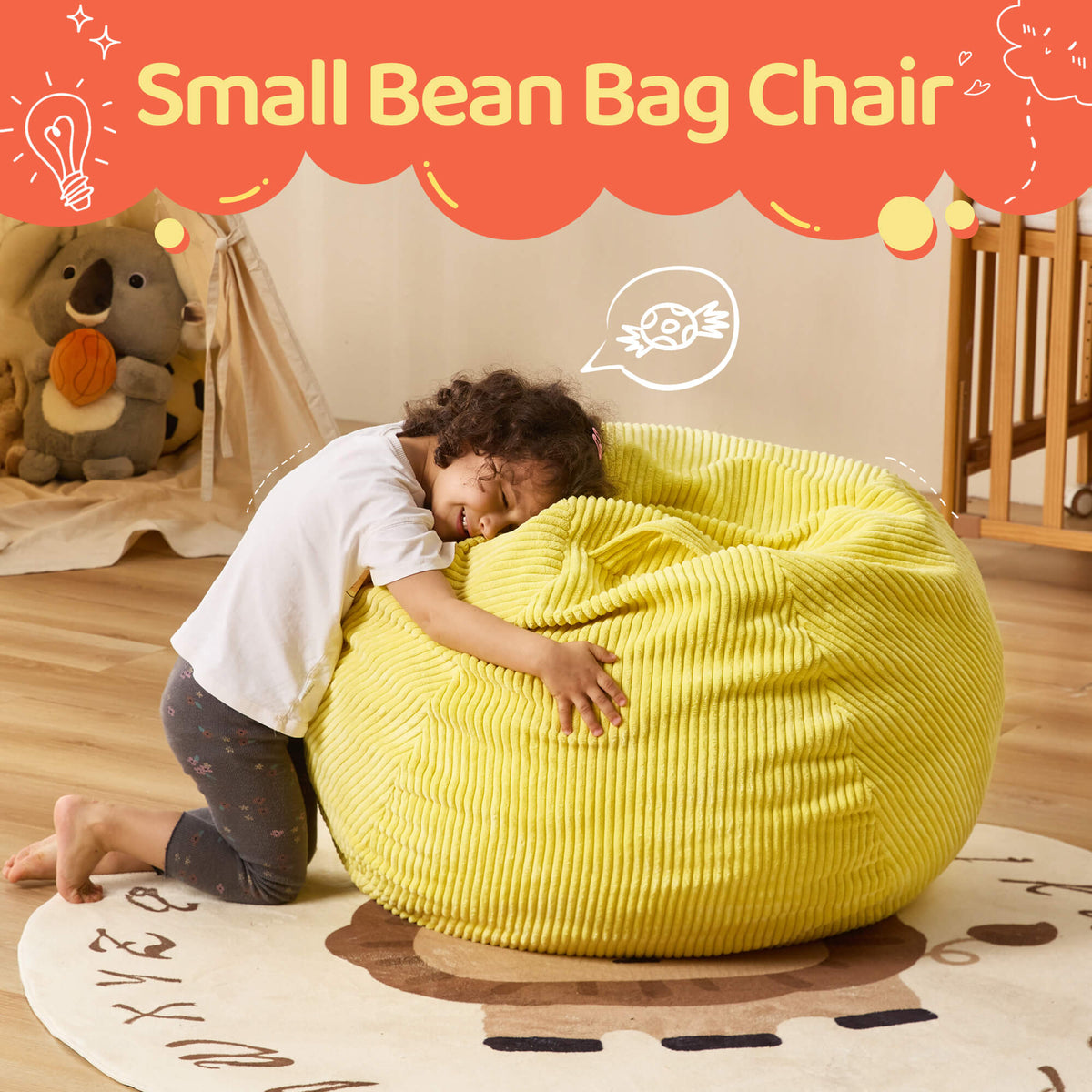 HABUTWAY® Teardrop Bean Bag Chair Children