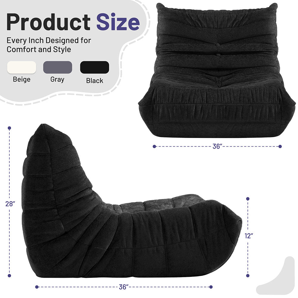 HABUTWAY® Bean Bag Memory Foam Sofa
