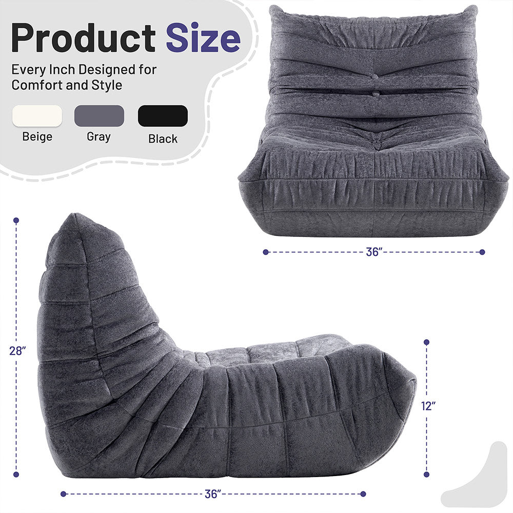 HABUTWAY® Bean Bag Memory Foam Sofa