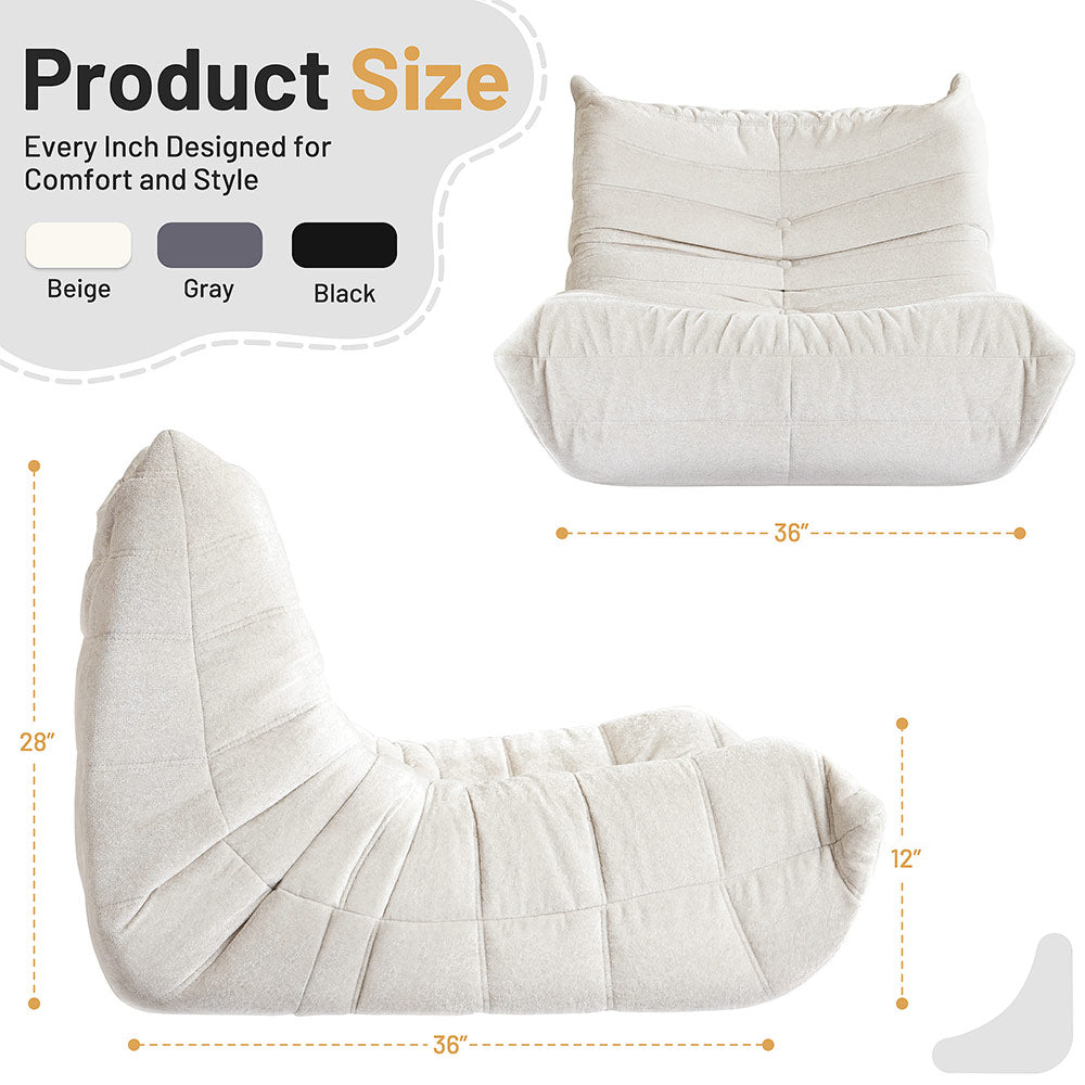 HABUTWAY® Bean Bag Memory Foam Sofa