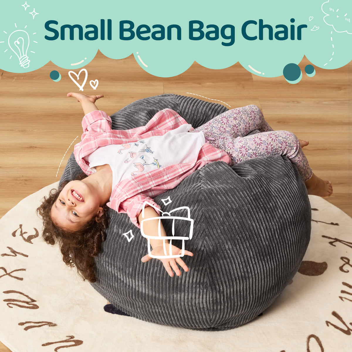 HABUTWAY® Teardrop Bean Bag Chair Children