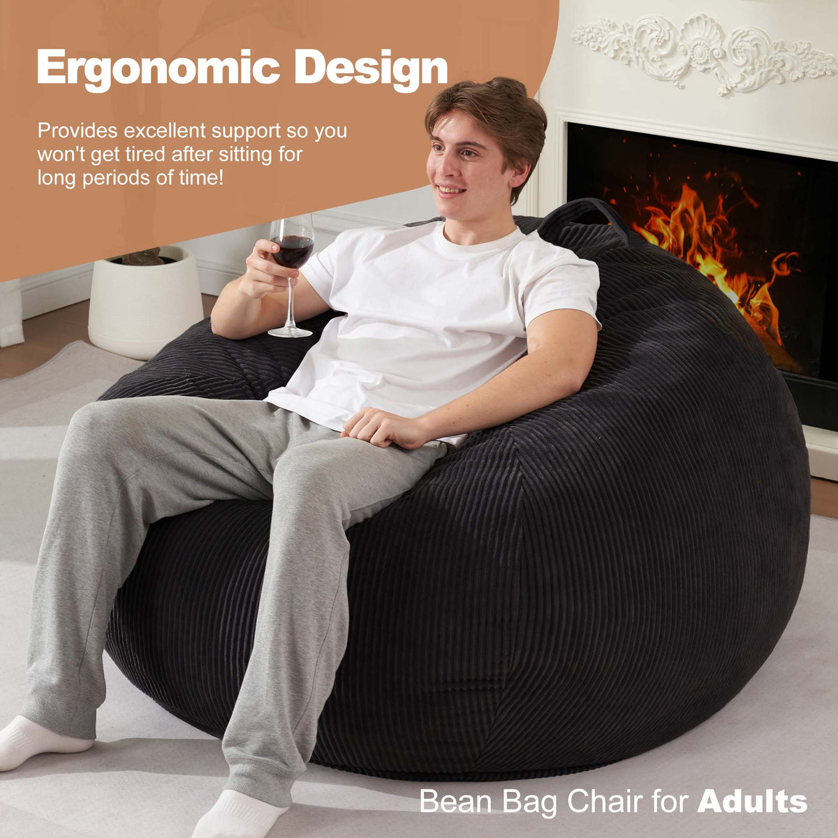 HABUTWAY® Teardrop Bean Bag Chair Adult