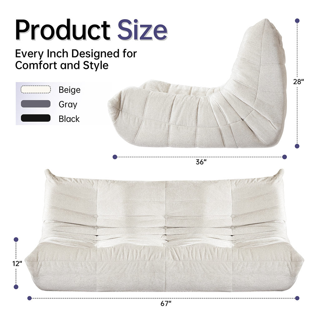 HABUTWAY® Bean Bag Memory Foam Sofa