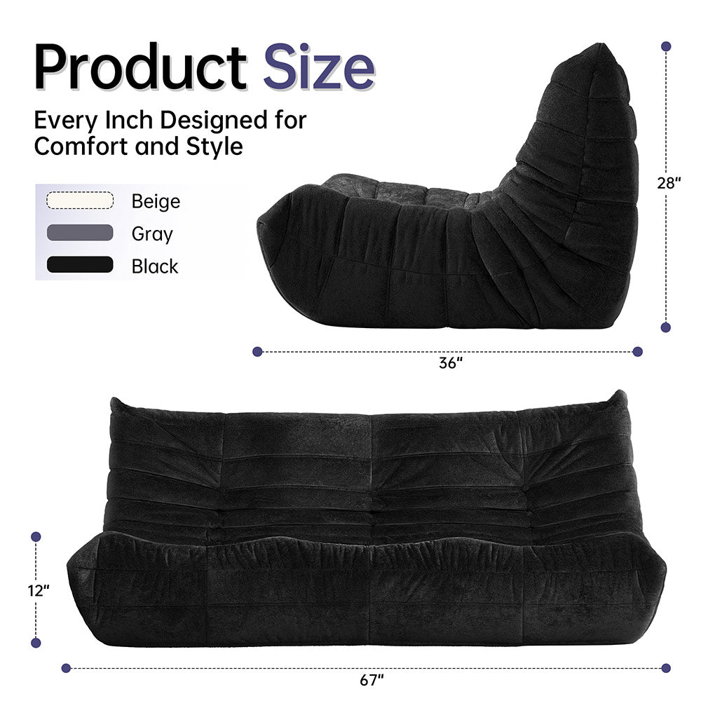 HABUTWAY® Bean Bag Memory Foam Sofa