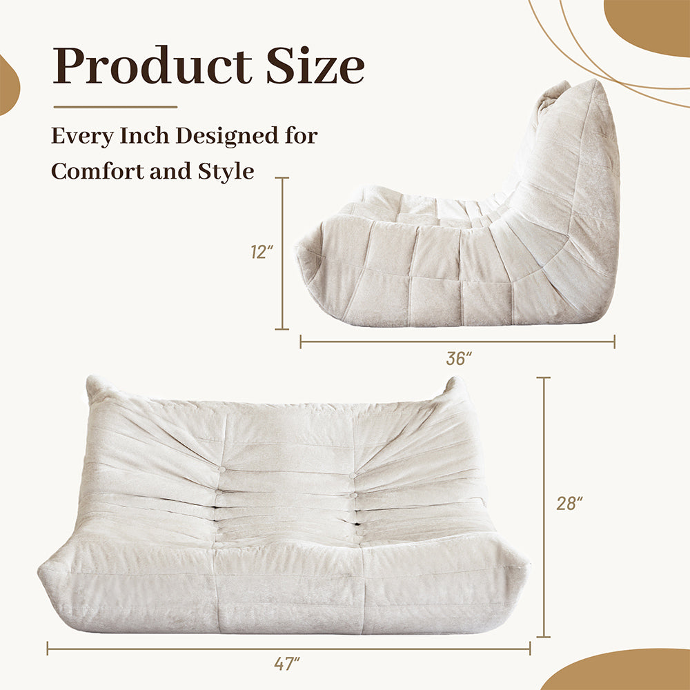 HABUTWAY® Bean Bag Memory Foam Sofa