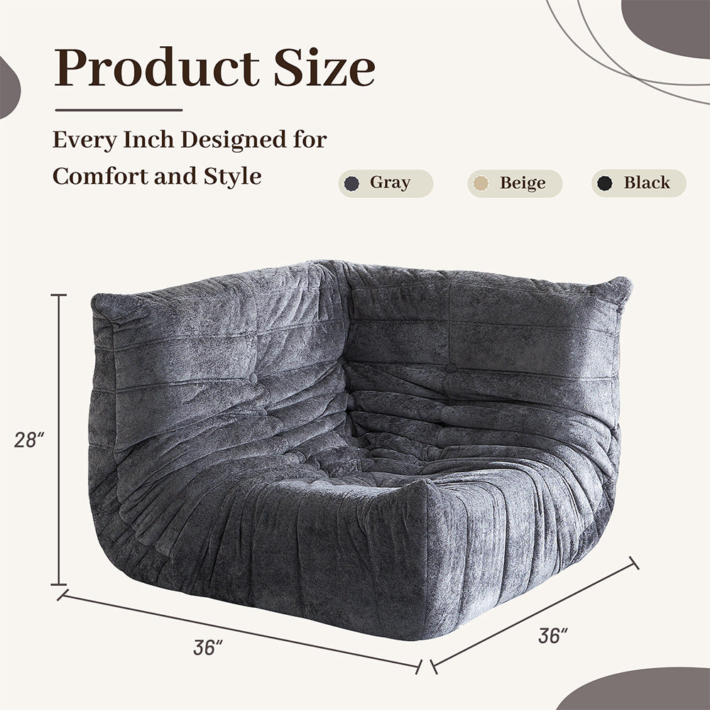 HABUTWAY® Bean Bag Memory Foam Sofa