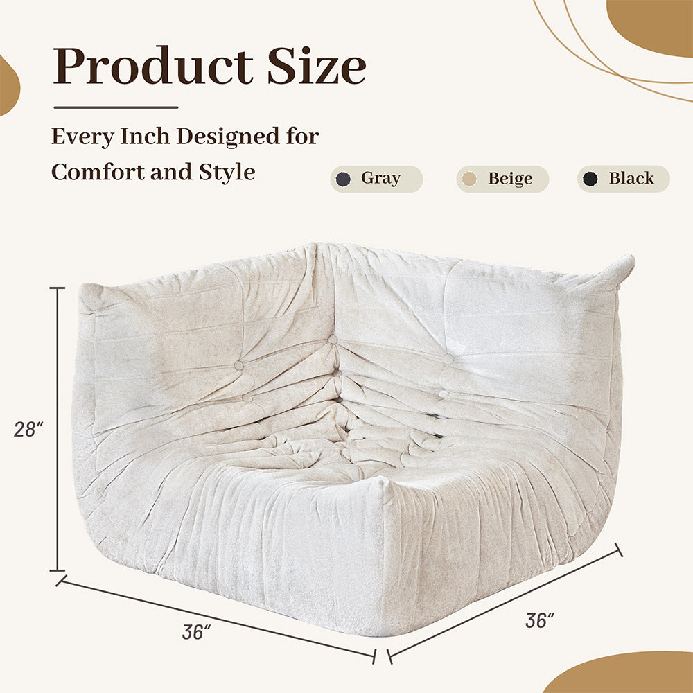 HABUTWAY® Bean Bag Memory Foam Sofa