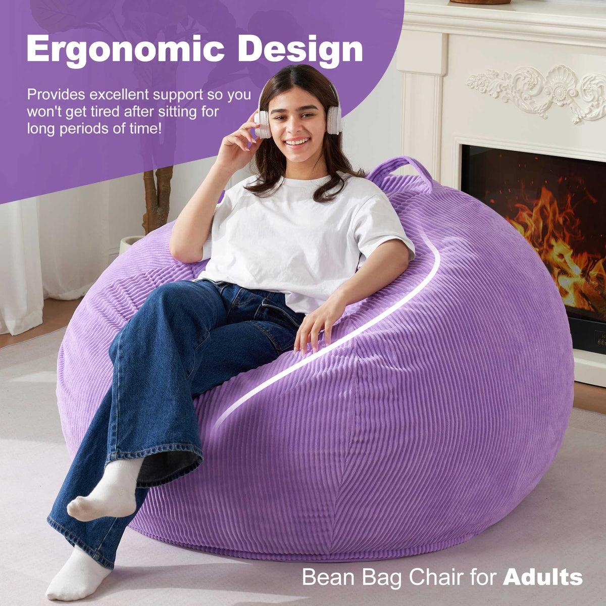 HABUTWAY® Teardrop Bean Bag Chair Adult