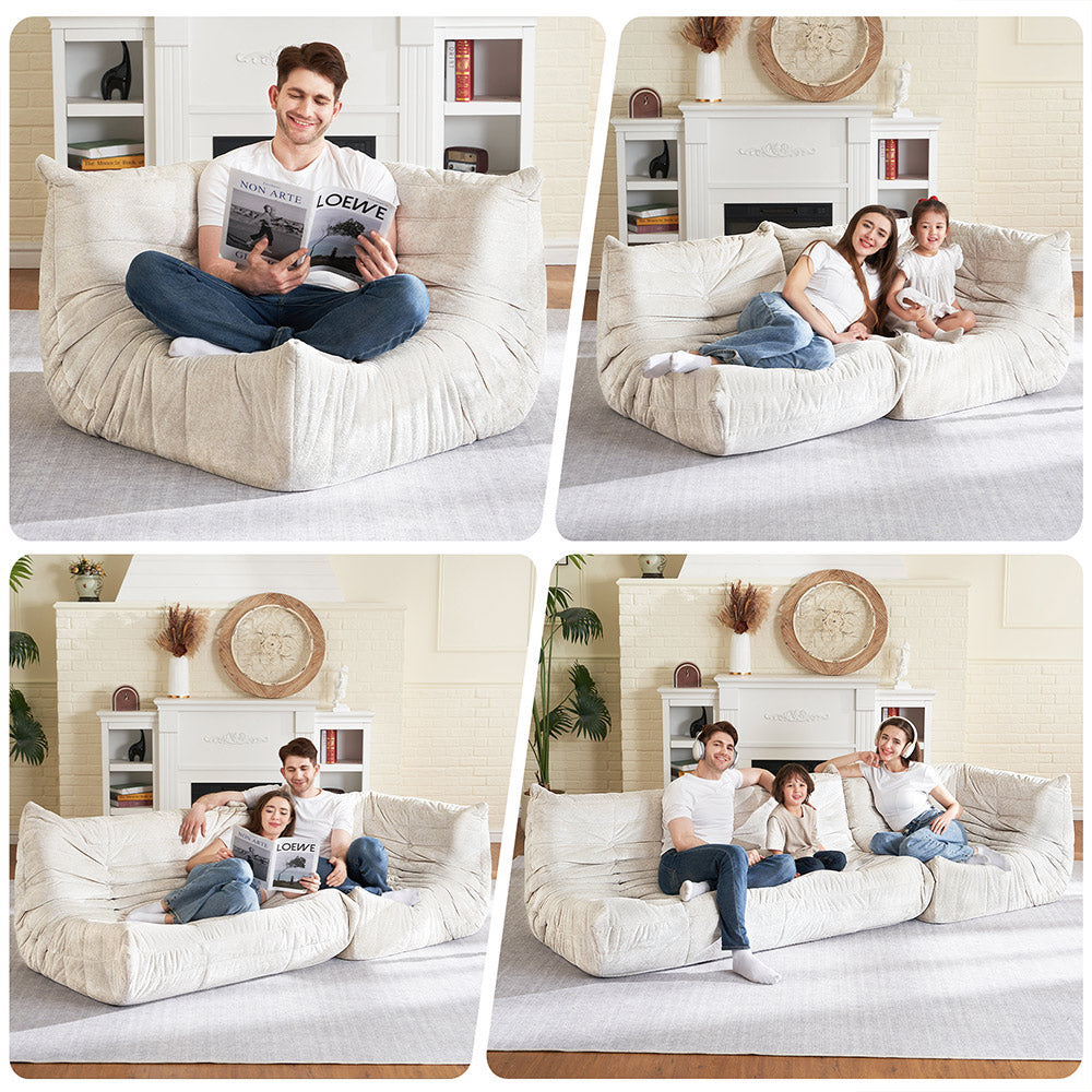 HABUTWAY® Bean Bag Memory Foam Sofa