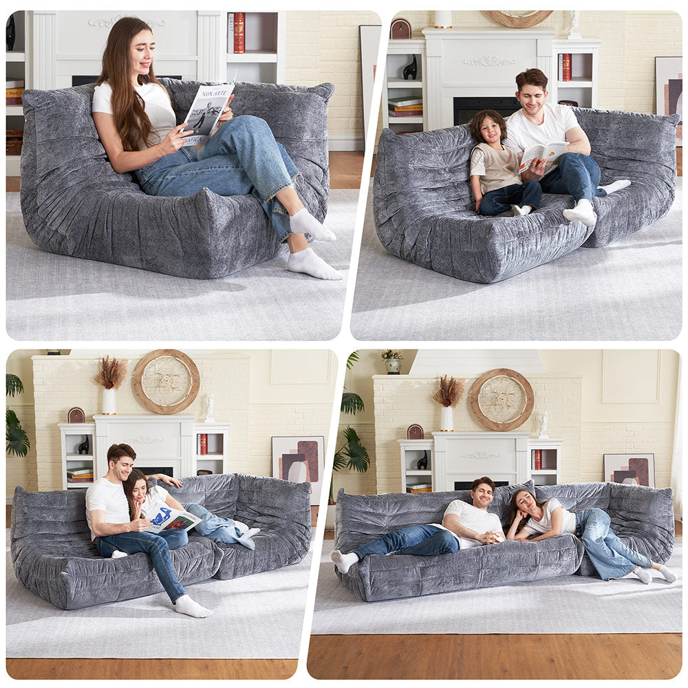 HABUTWAY® Bean Bag Memory Foam Sofa