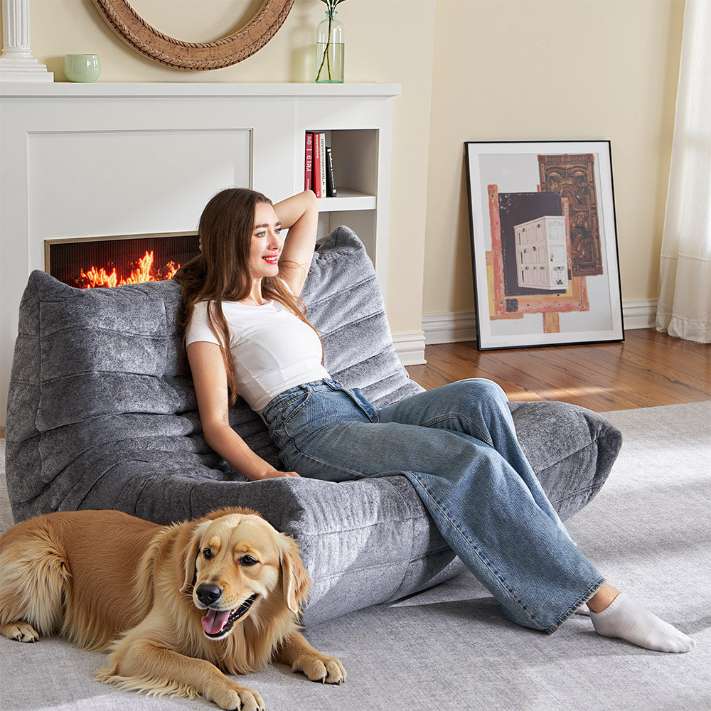 HABUTWAY® Bean Bag Memory Foam Sofa