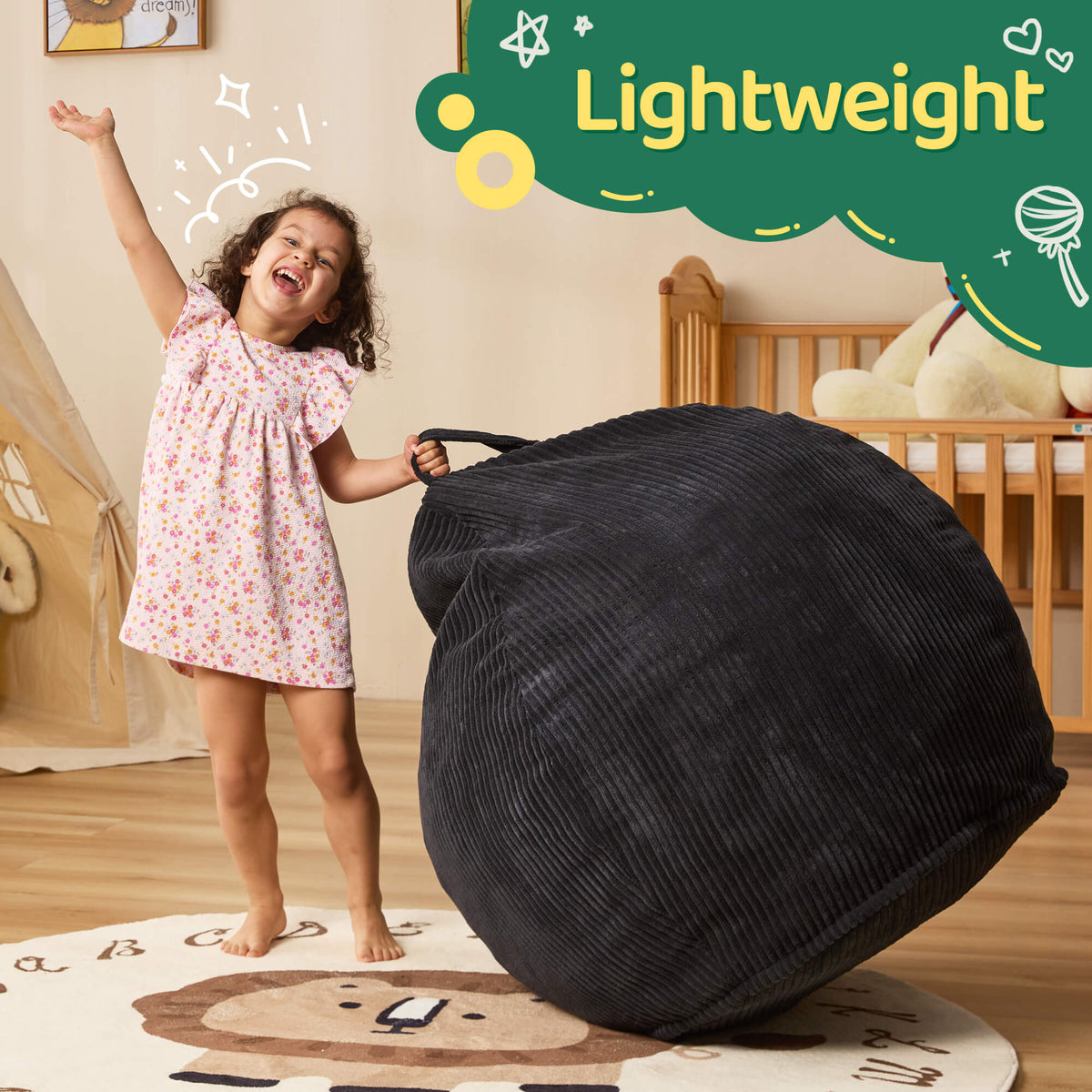 HABUTWAY® Teardrop Bean Bag Chair Children