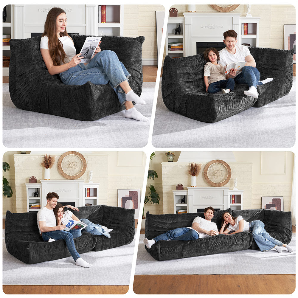 HABUTWAY® Bean Bag Memory Foam Sofa