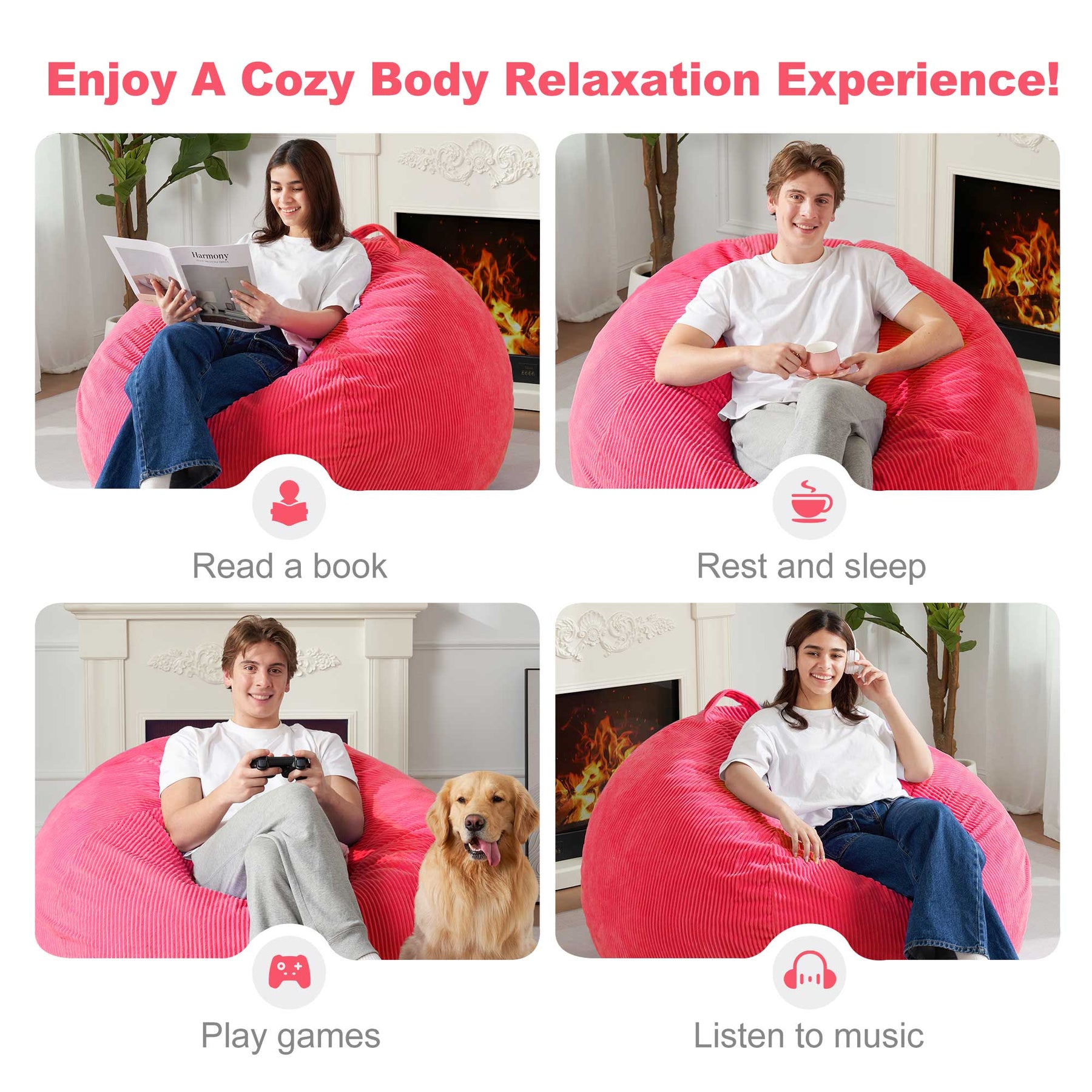 HABUTWAY® Teardrop Bean Bag Chair Adult