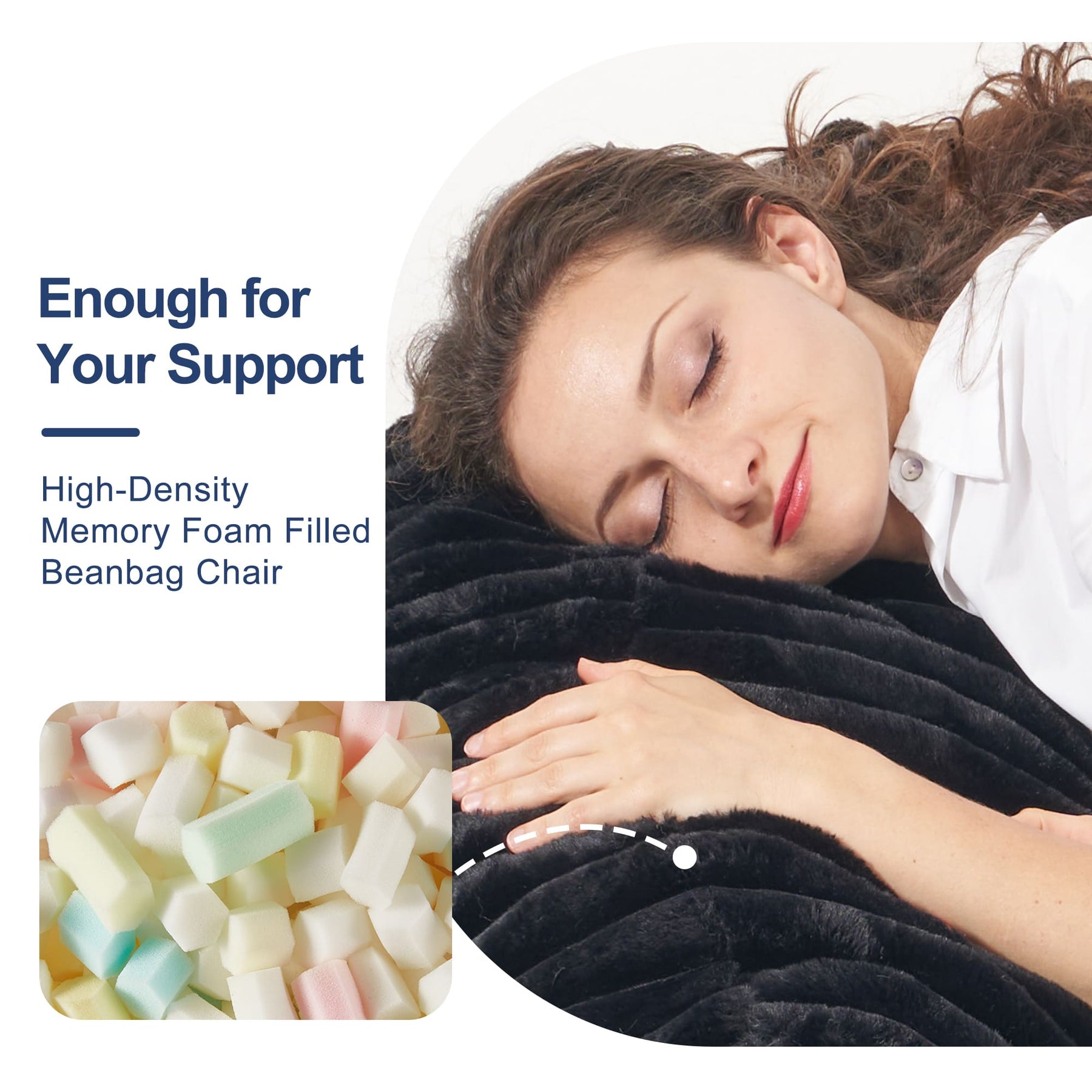 HABUTWAY® Foam Bean Bag Chair