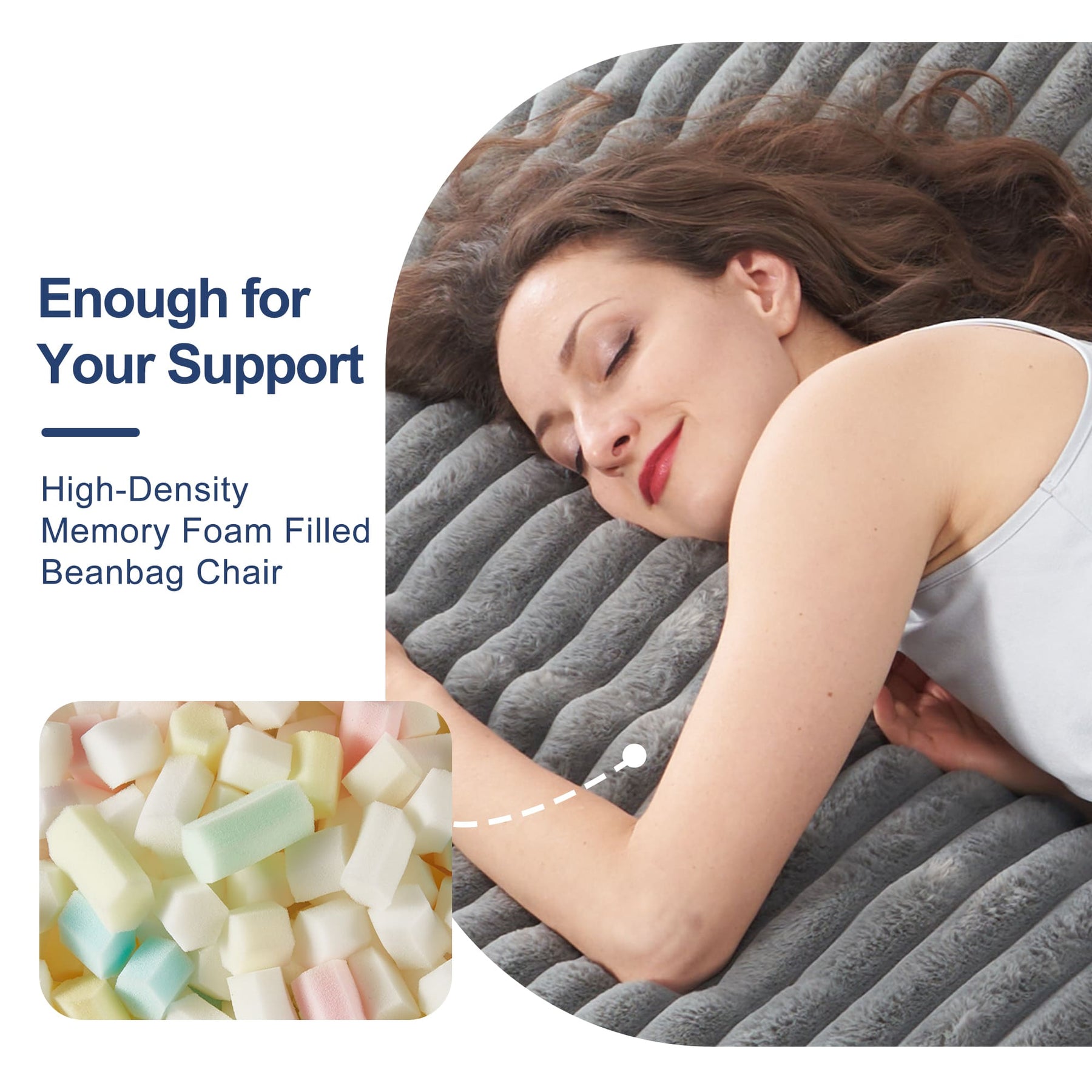 HABUTWAY® Foam Bean Bag Chair