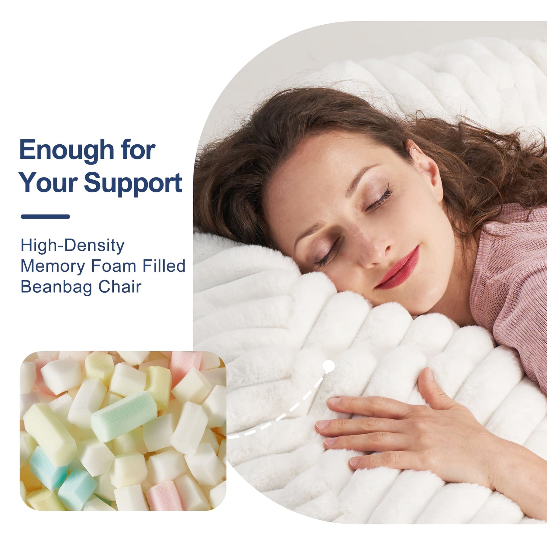 HABUTWAY® Foam Bean Bag Chair