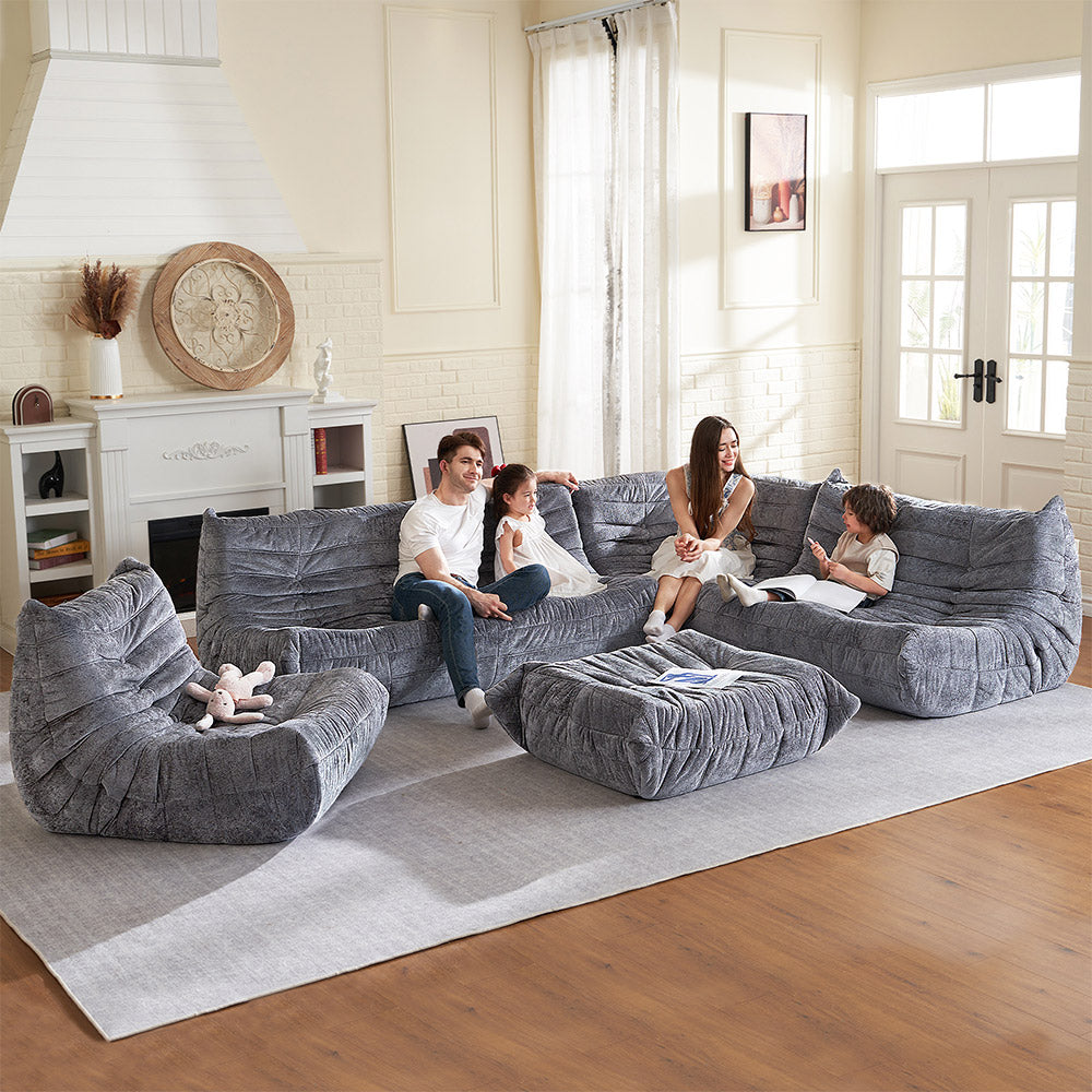 HABUTWAY® Bean Bag Memory Foam Sofa
