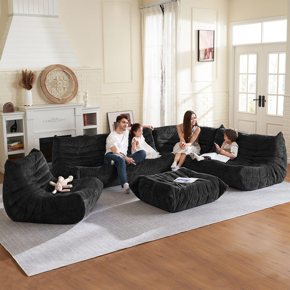 HABUTWAY® Bean Bag Memory Foam Sofa