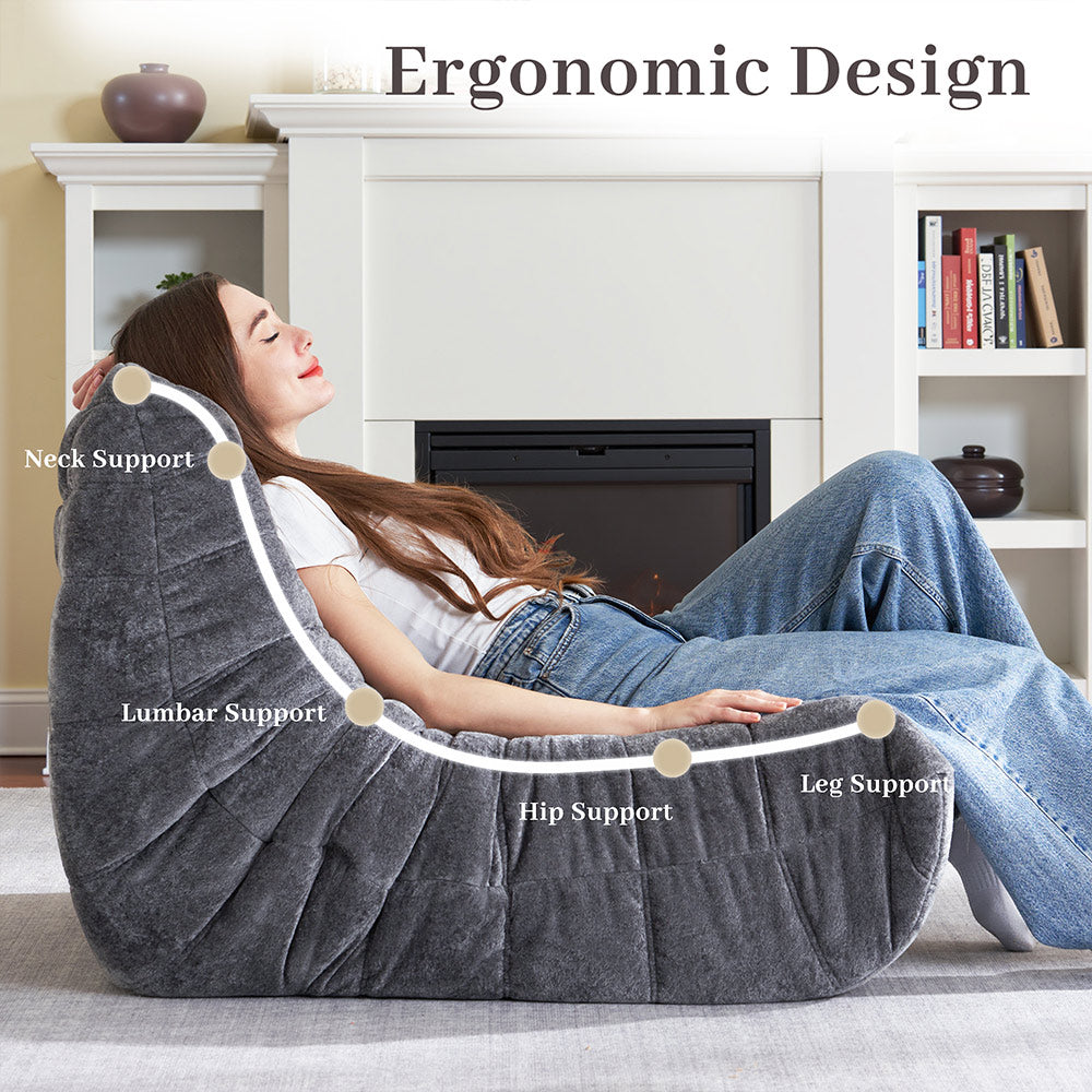 HABUTWAY® Bean Bag Memory Foam Sofa