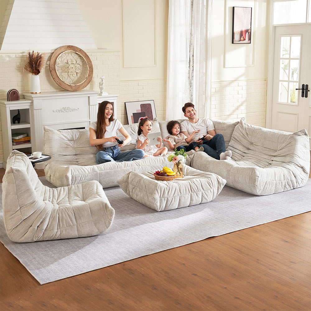 HABUTWAY® Bean Bag Memory Foam Sofa