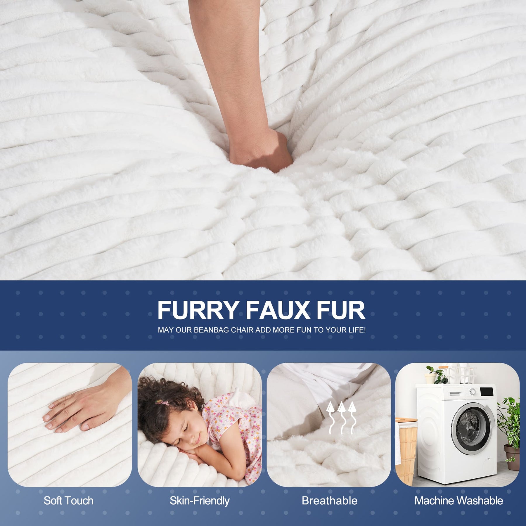 HABUTWAY® Foam Bean Bag Chair