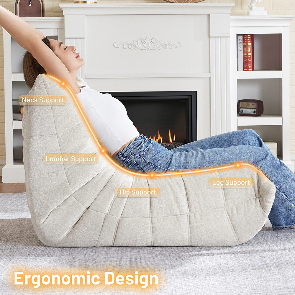 HABUTWAY® Bean Bag Memory Foam Sofa