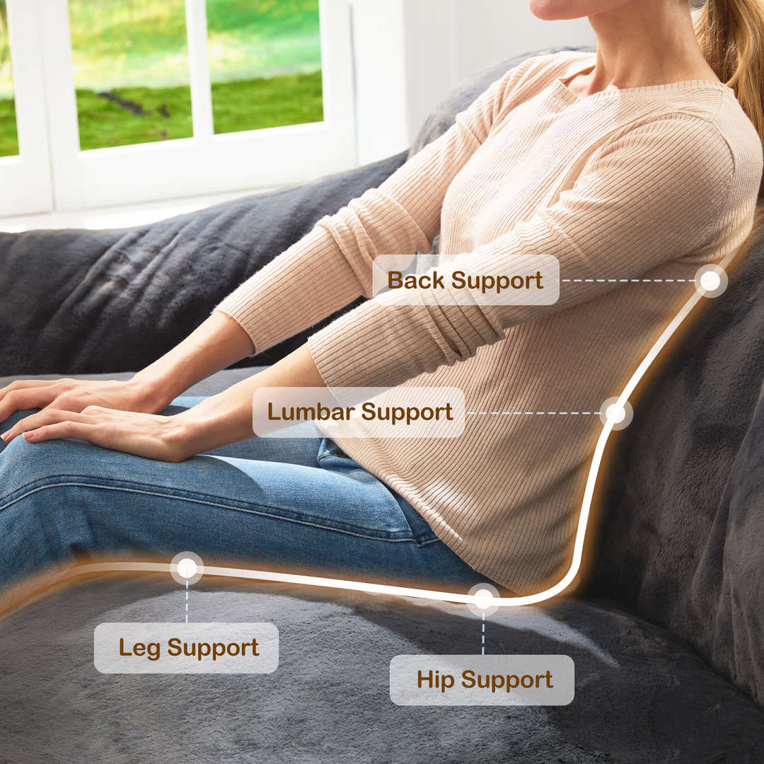 HABUTWAY® Giant Foam-Filled BeanBag Sofa