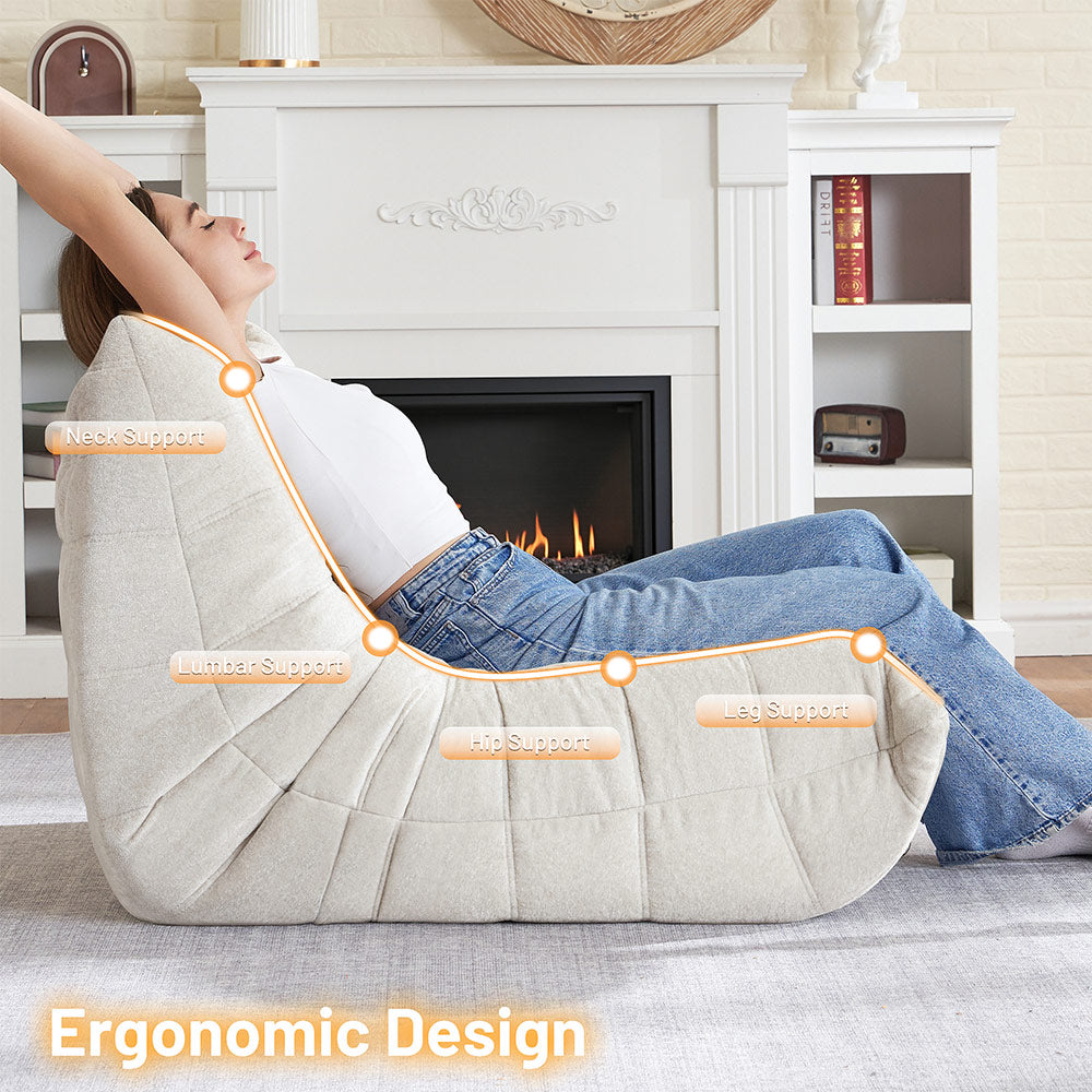 HABUTWAY® Bean Bag Memory Foam Sofa