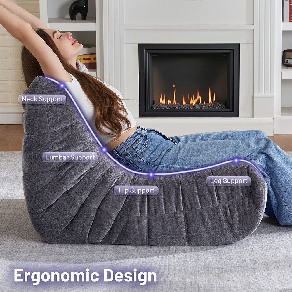 HABUTWAY® Bean Bag Memory Foam Sofa