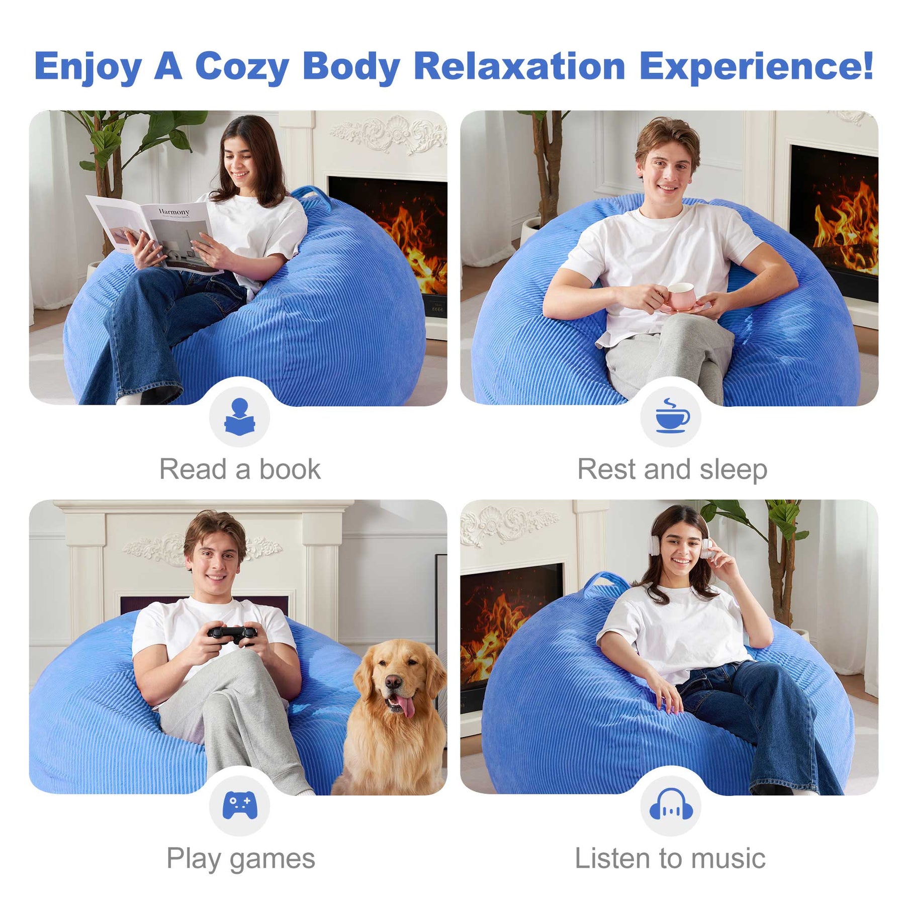 HABUTWAY® Teardrop Bean Bag Chair Adult