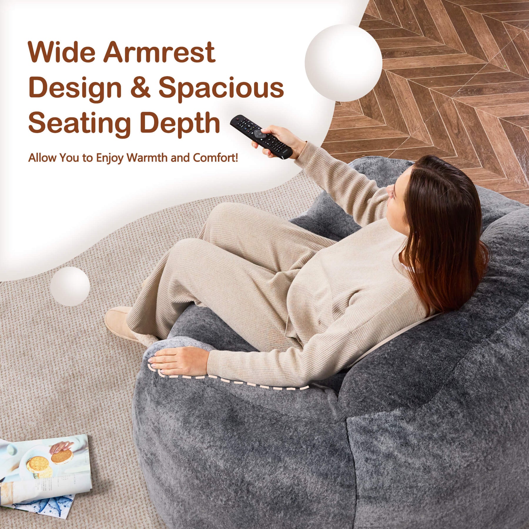 HABUTWAY® Giant Lazy Bean Bag Chair