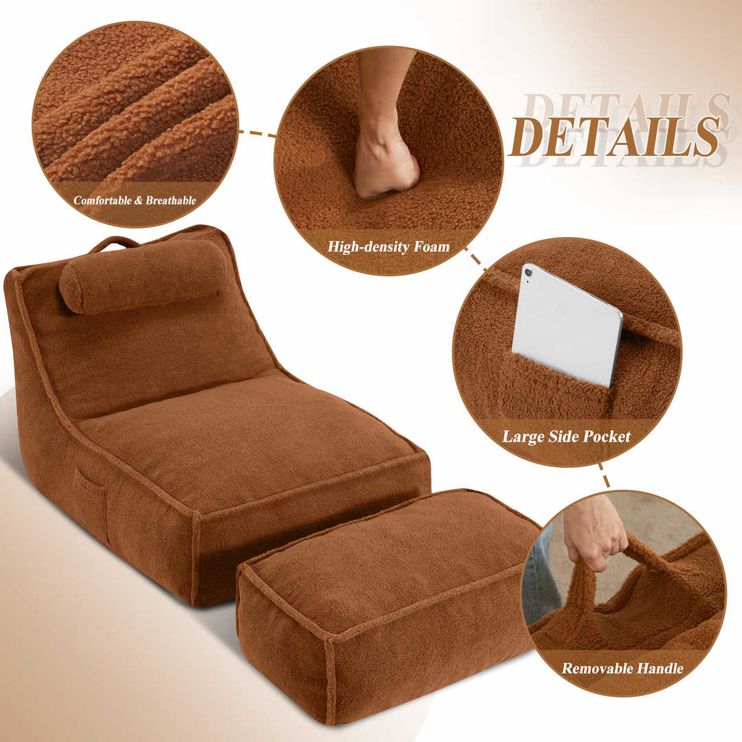 HABUTWAY® Recliner Sofa with Footrest