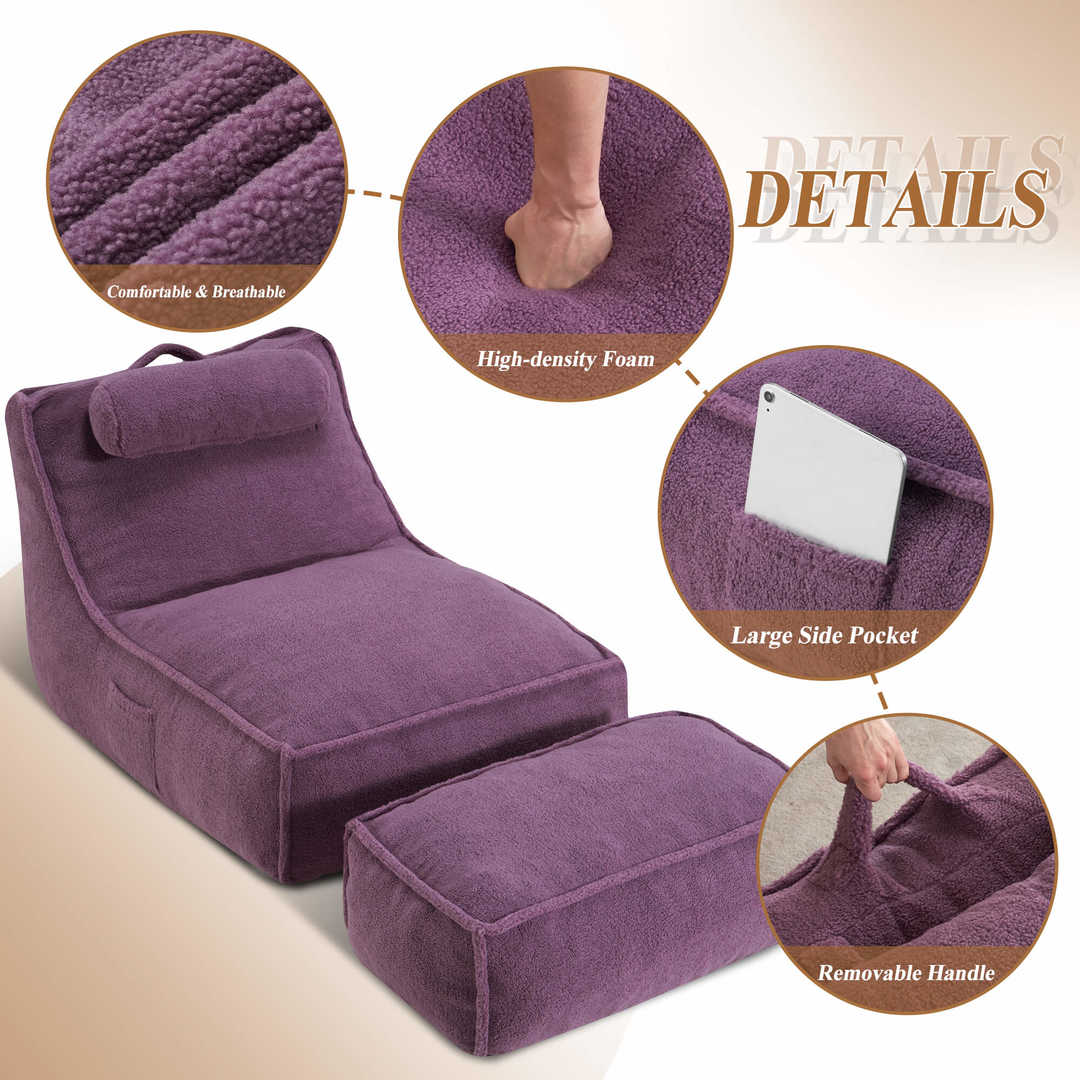HABUTWAY® Recliner Sofa with Footrest