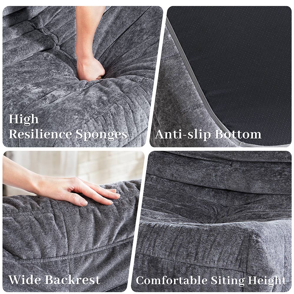HABUTWAY® Bean Bag Memory Foam Sofa