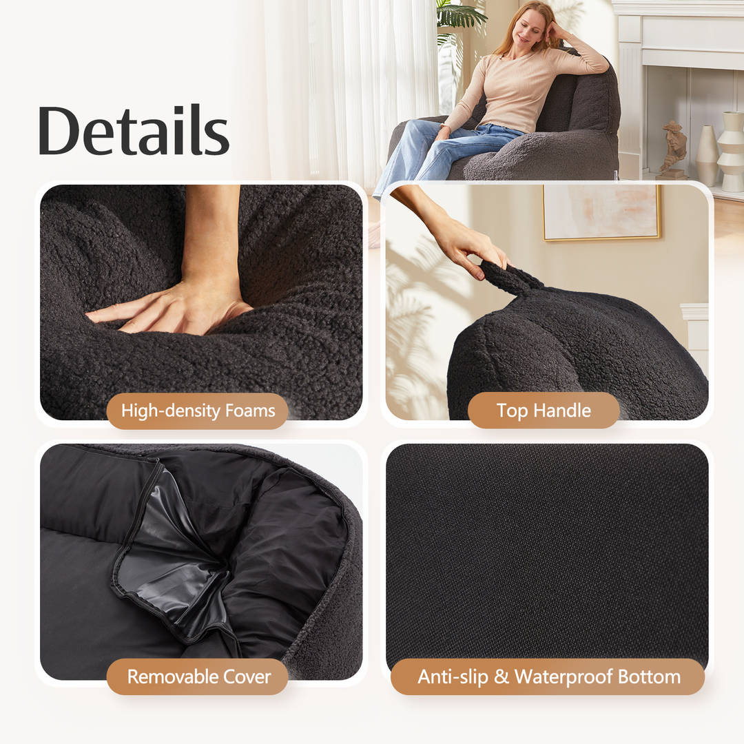 HABUTWAY® Single Bean Bag Sofa