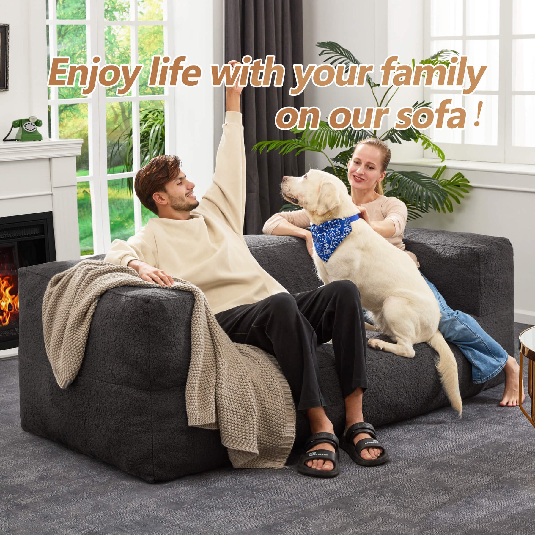 HABUTWAY® Modern Loveseat Couch Sofa