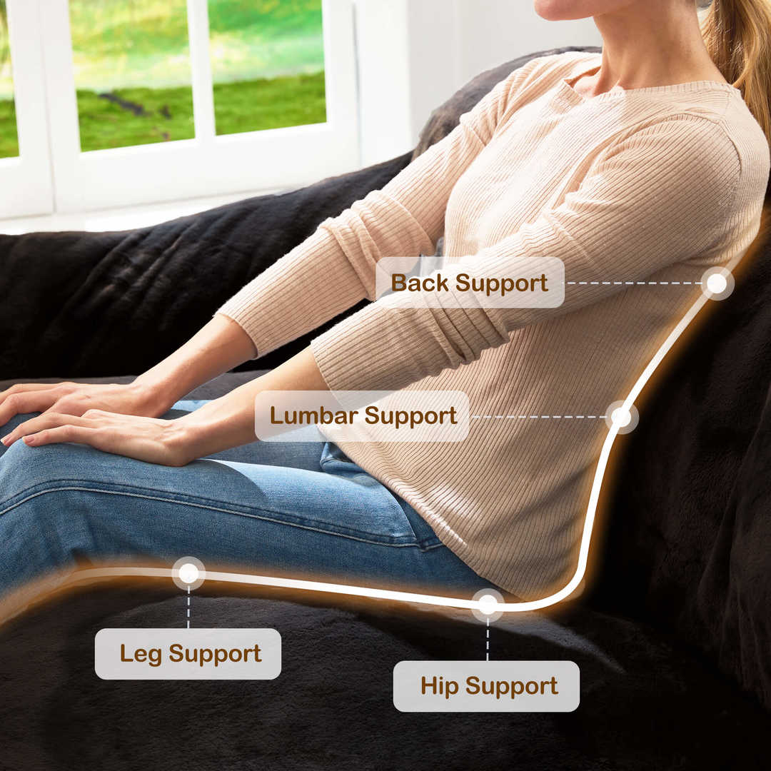 HABUTWAY® Giant Foam-Filled BeanBag Sofa