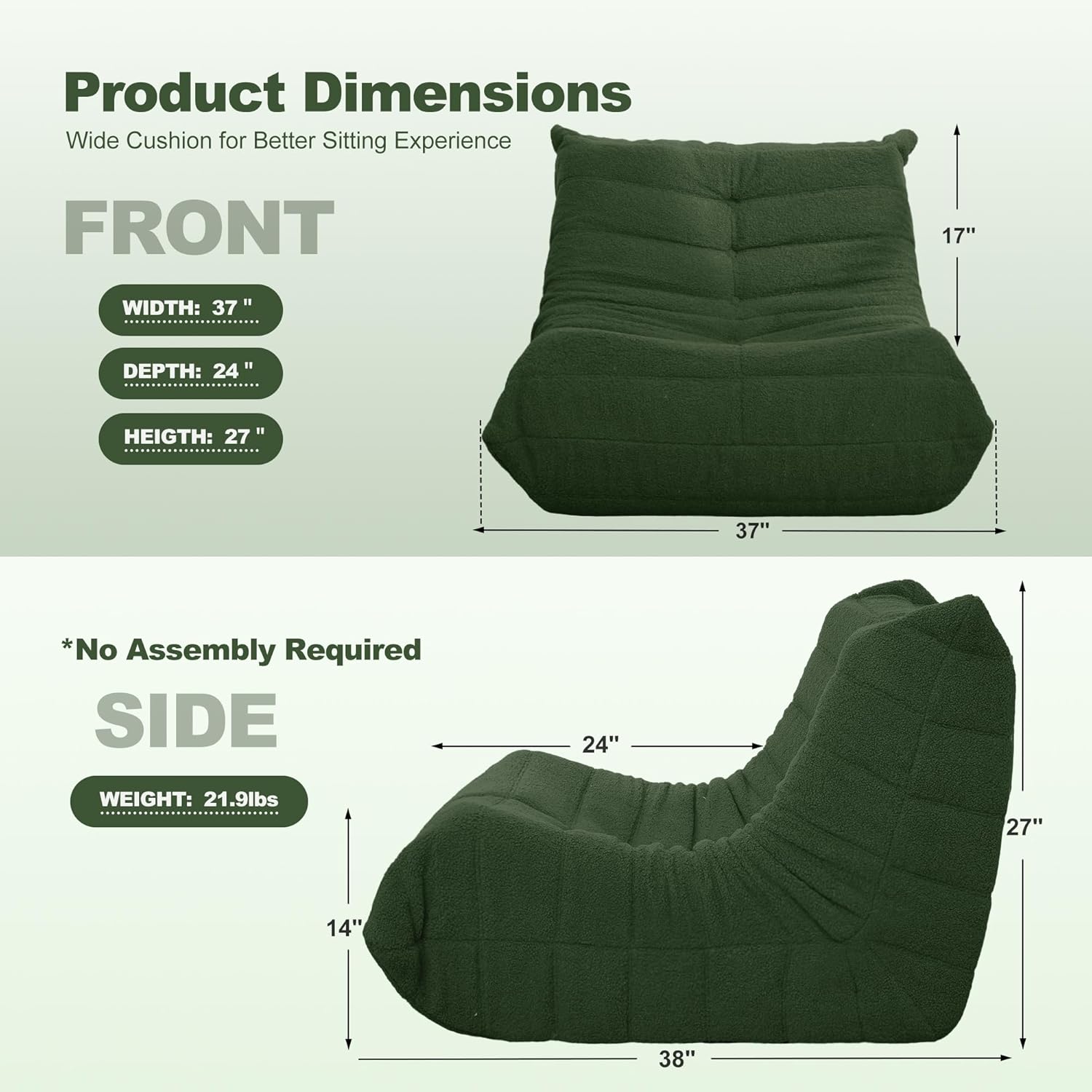 HABUTWAY® Memory Foam Chair