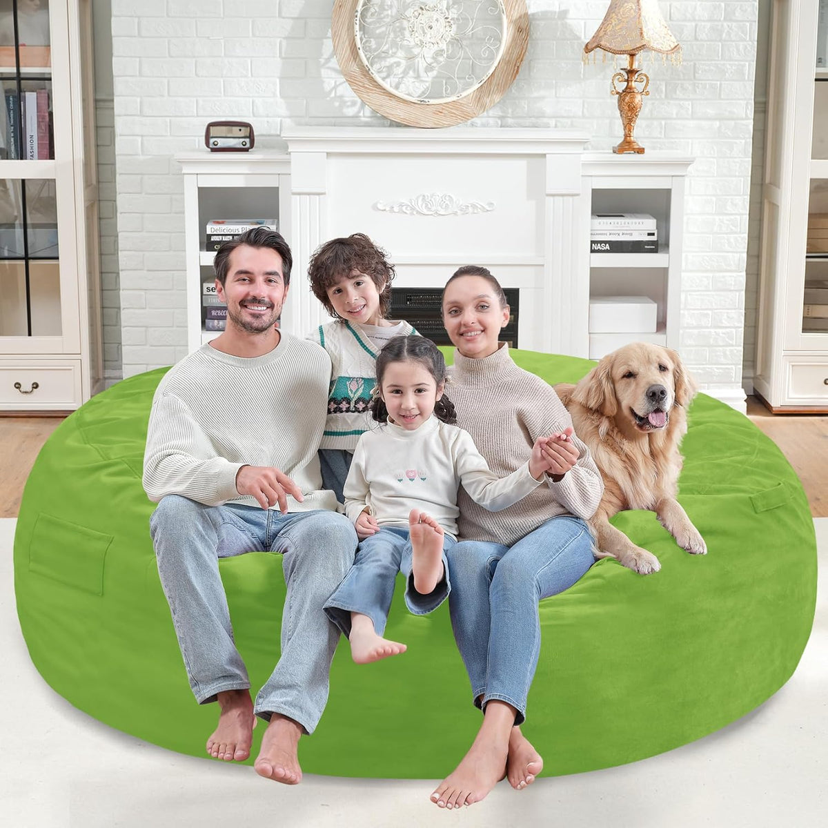 HABUTWAY® 7FT Dutch Velvet Bean Bag Chair