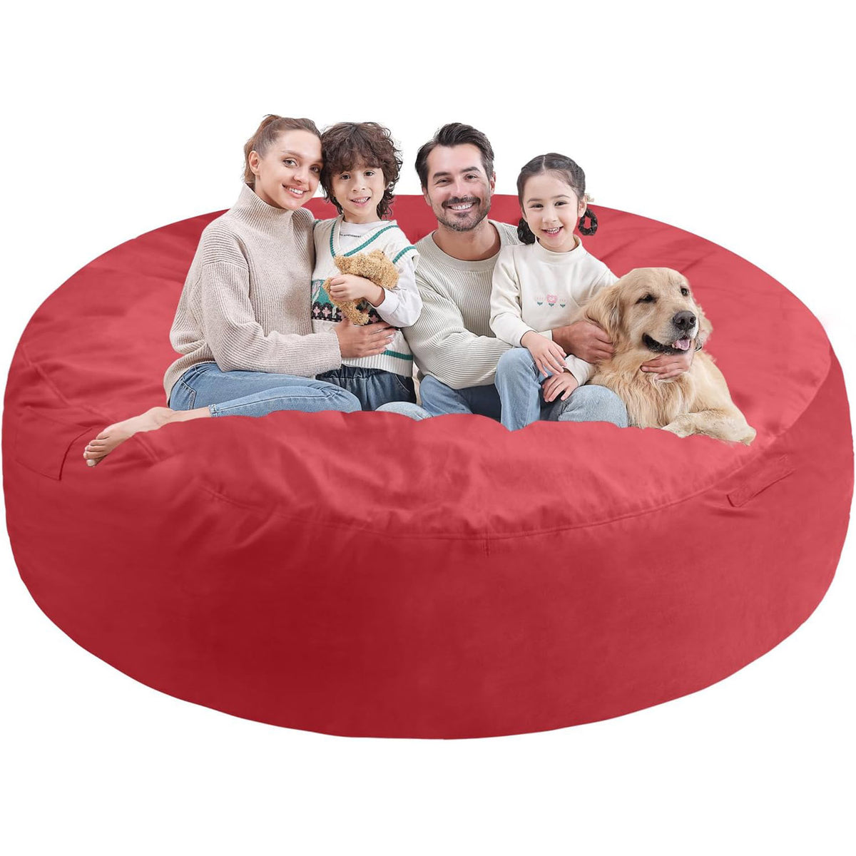 HABUTWAY® 7FT Dutch Velvet Bean Bag Chair