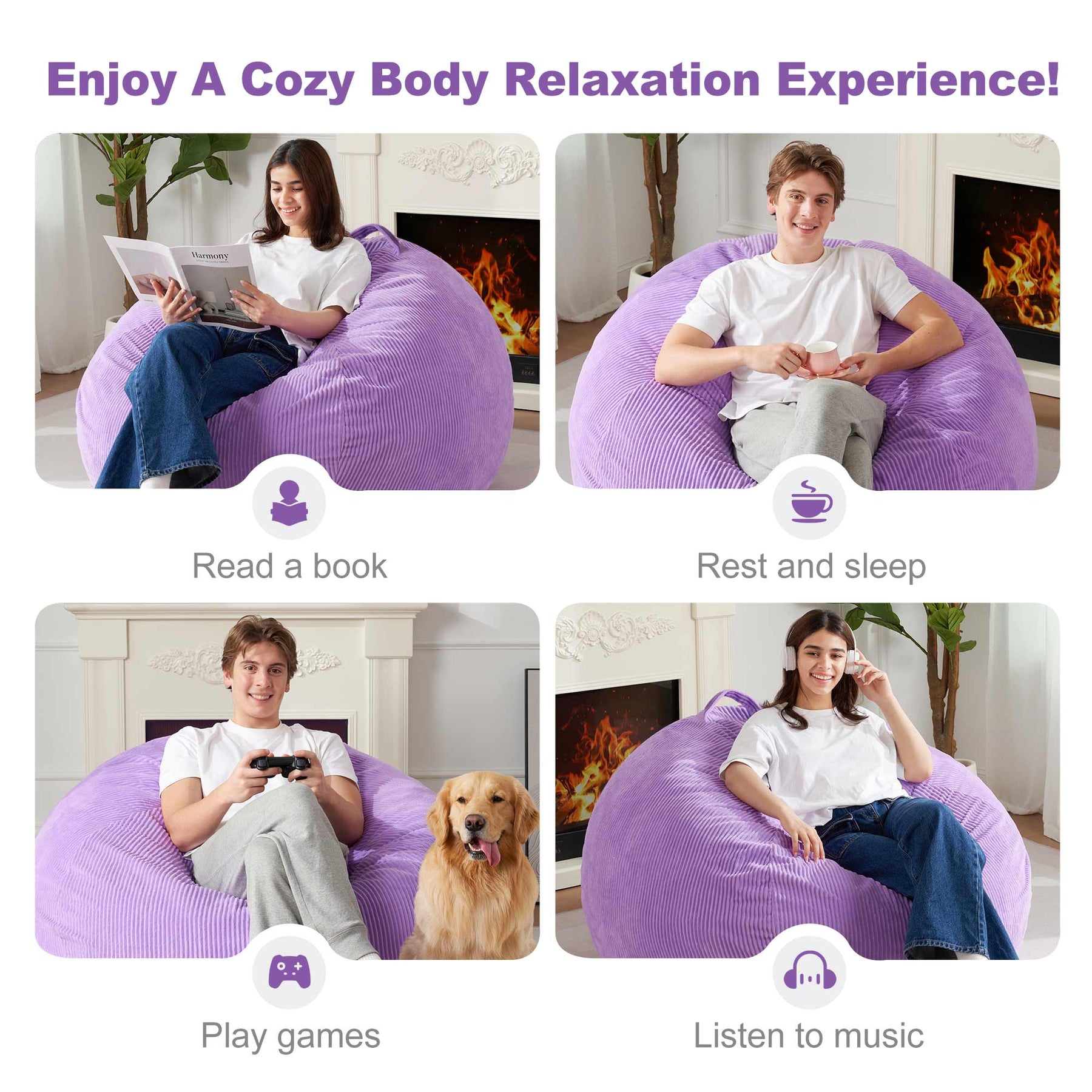 HABUTWAY® Teardrop Bean Bag Chair Adult