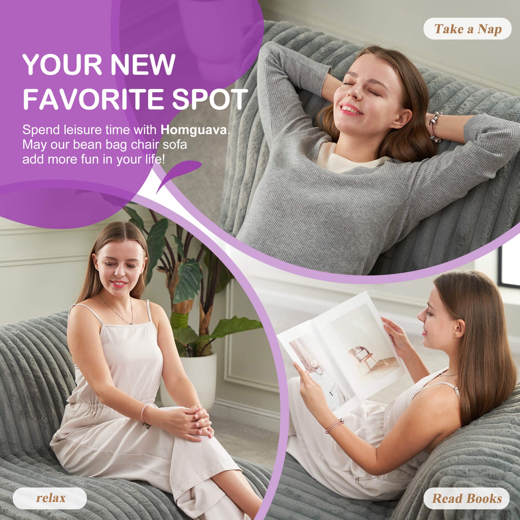 HABUTWAY® Short Corduroy Sofa
