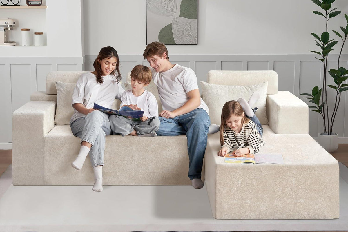 HABUTWAY®L-Shape Modular Sectional Sofa Couch