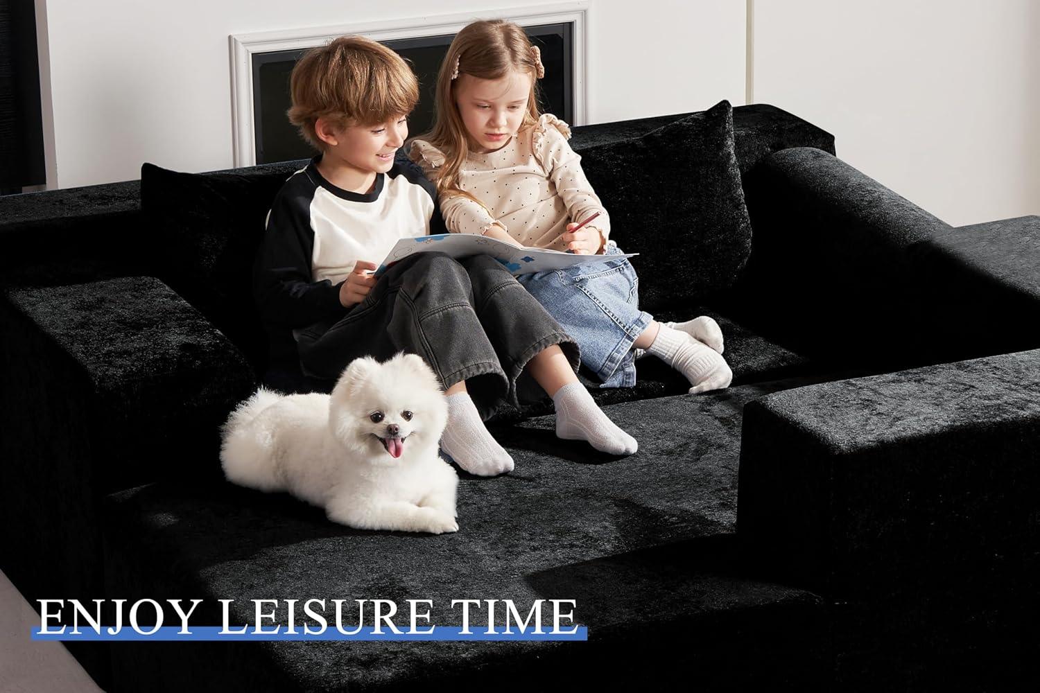 HABUTWAY®L-Shape Modular Sectional Sofa Couch